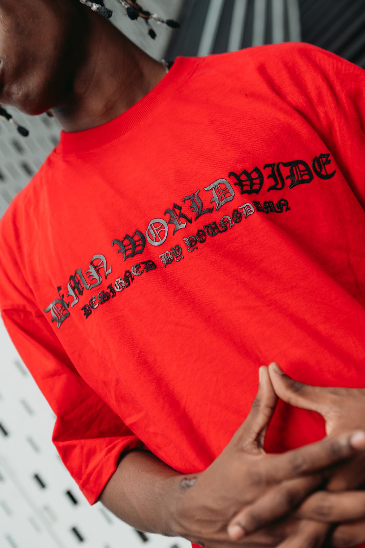 ALREADY FAMOUS Oversized Tee (Red) 9