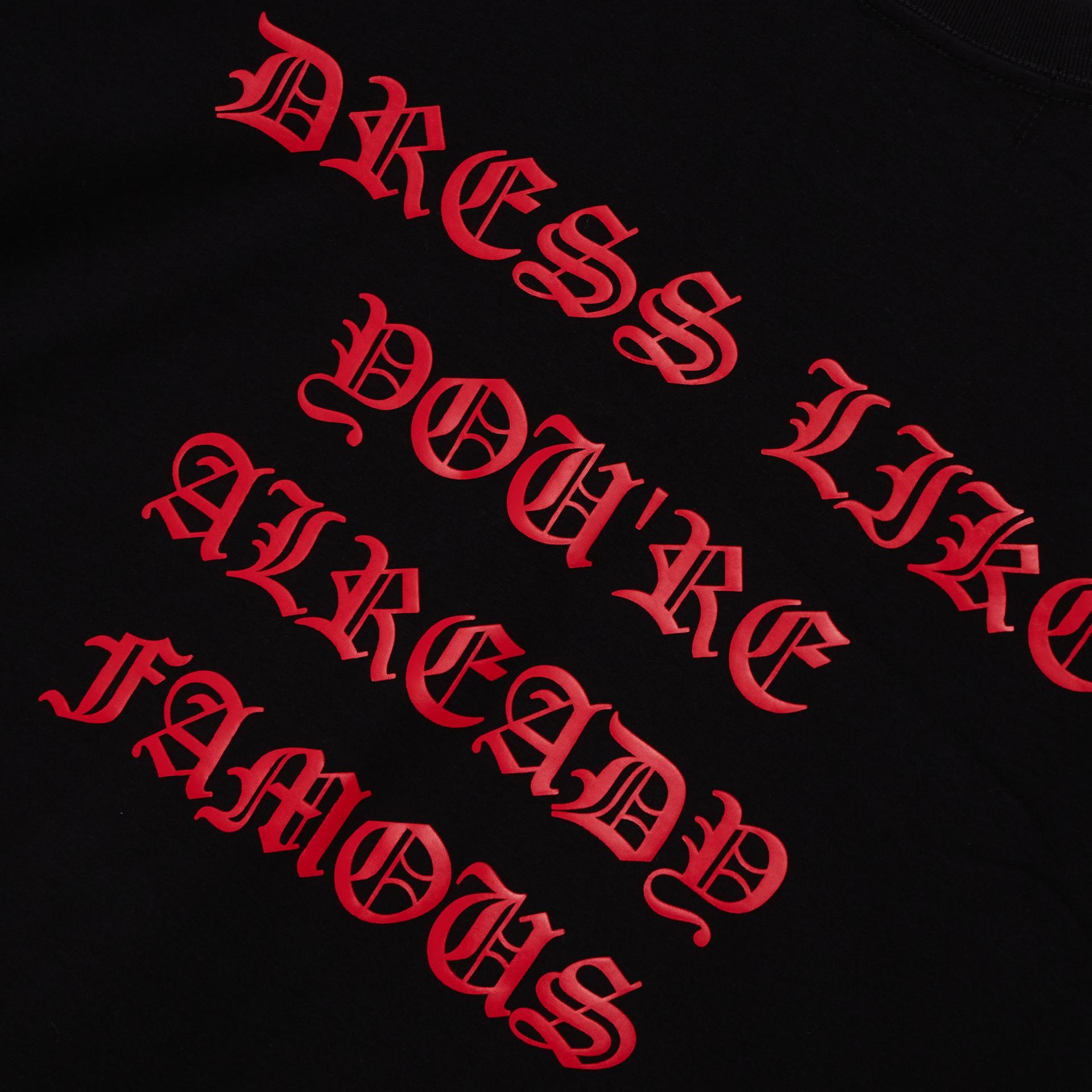 ALREADY FAMOUS Oversized Tee (Black) 4