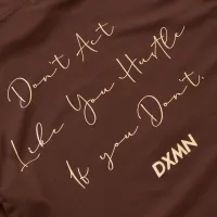 DXMN HUSTLE Oversized Tee (Brown) 4