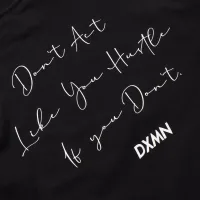 DXMN HUSTLE Oversized Tee (Black) 4