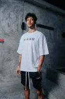 Portal of time Oversized Tee (White) 5