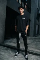 Double Logo Oversized Tee (Black) 4