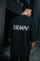 Double Logo Oversized Tee (Black) 7