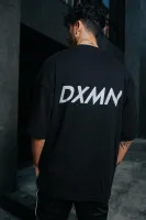 Double Logo Oversized Tee (Black) 6