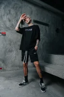 Portal of time Oversized Tee (Black) 5