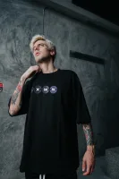 Portal of time Oversized Tee (Black) 6