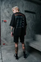 Portal of time Oversized Tee (Black) 8