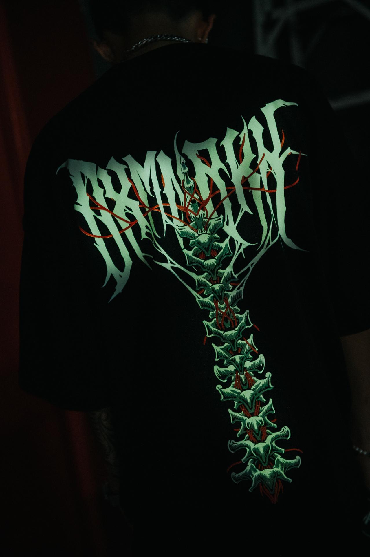 DXMN HARD SPINE Oversized Tee (Black) 9