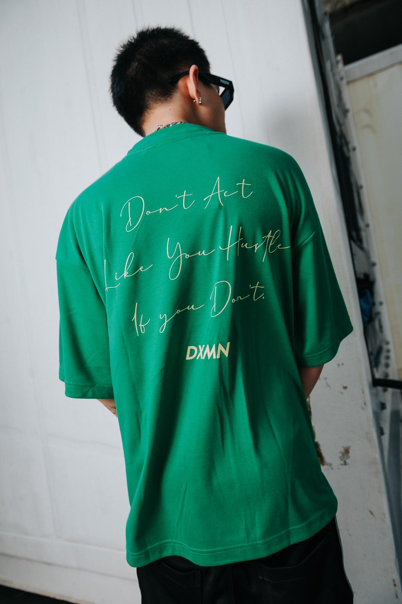 DXMN HUSTLE Oversized Tee (Green) 7