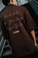 DXMN HUSTLE Oversized Tee (Brown) 6