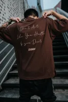 DXMN HUSTLE Oversized Tee (Brown) 8