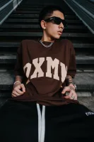 DXMN HUSTLE Oversized Tee (Brown) 5