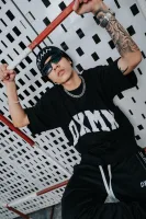 DXMN HUSTLE Oversized Tee (Black) 5