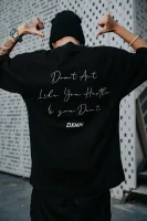 DXMN HUSTLE Oversized Tee (Black) 7