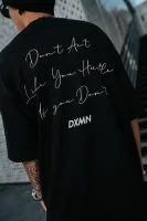 DXMN HUSTLE Oversized Tee (Black) 8