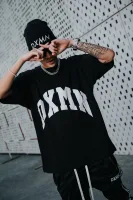 DXMN HUSTLE Oversized Tee (Black) 6