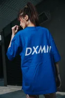 Double Logo Oversized Tee (Blue) 8