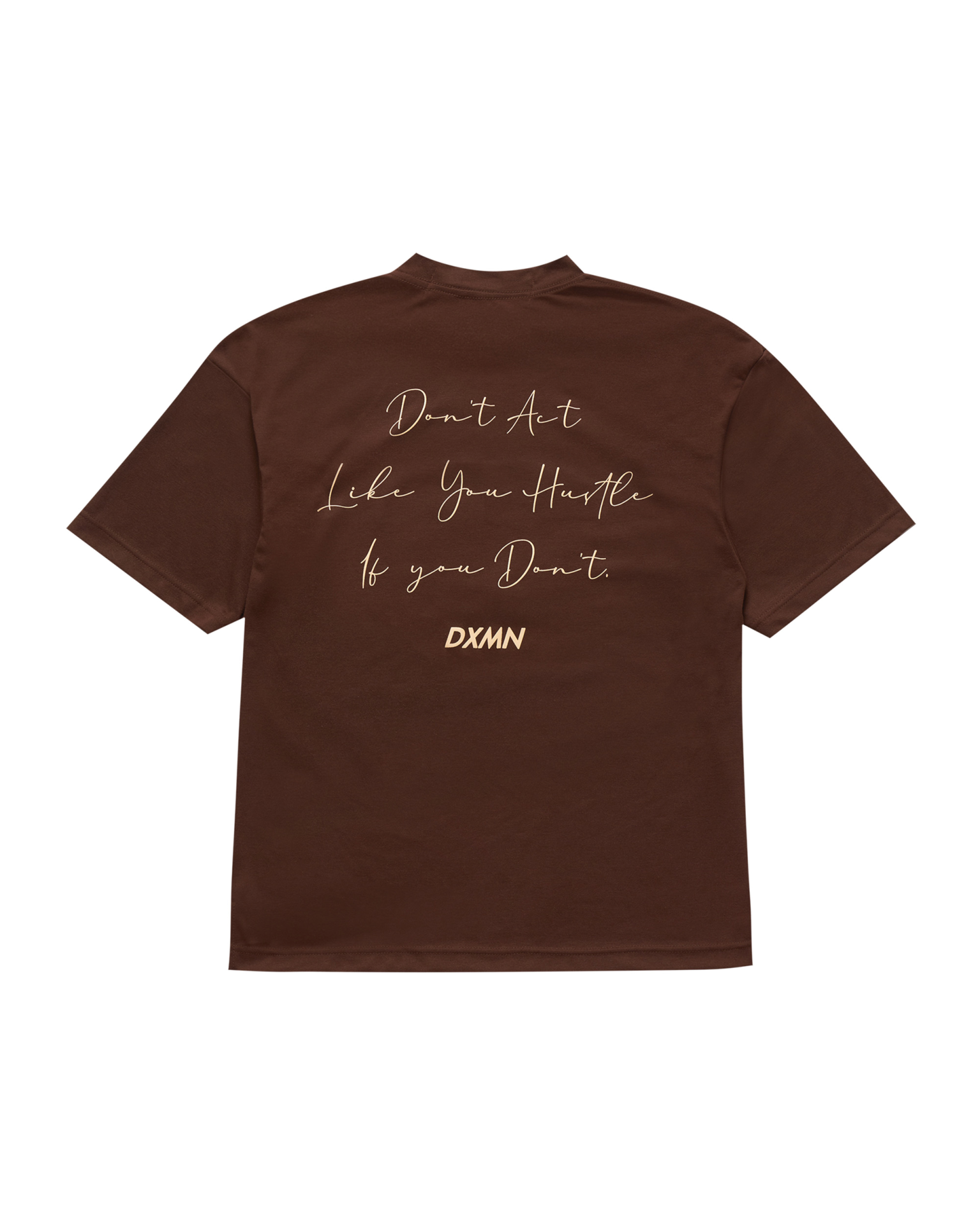 DXMN HUSTLE Oversized Tee (Brown) 3