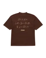 DXMN HUSTLE Oversized Tee (Brown) 3