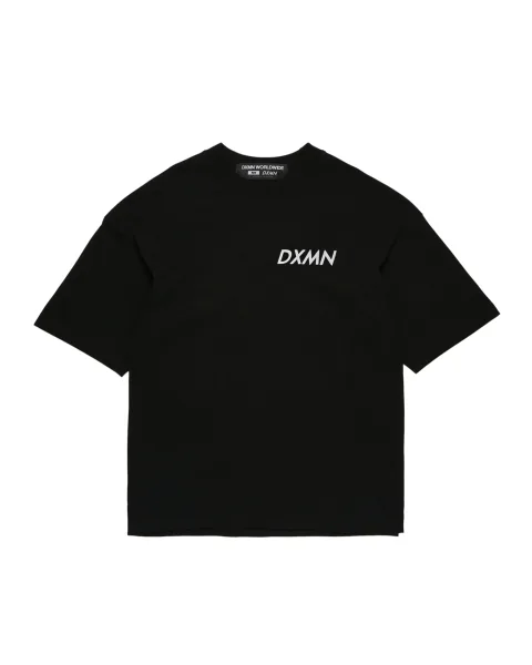 Double Logo Oversized Tee (Black)