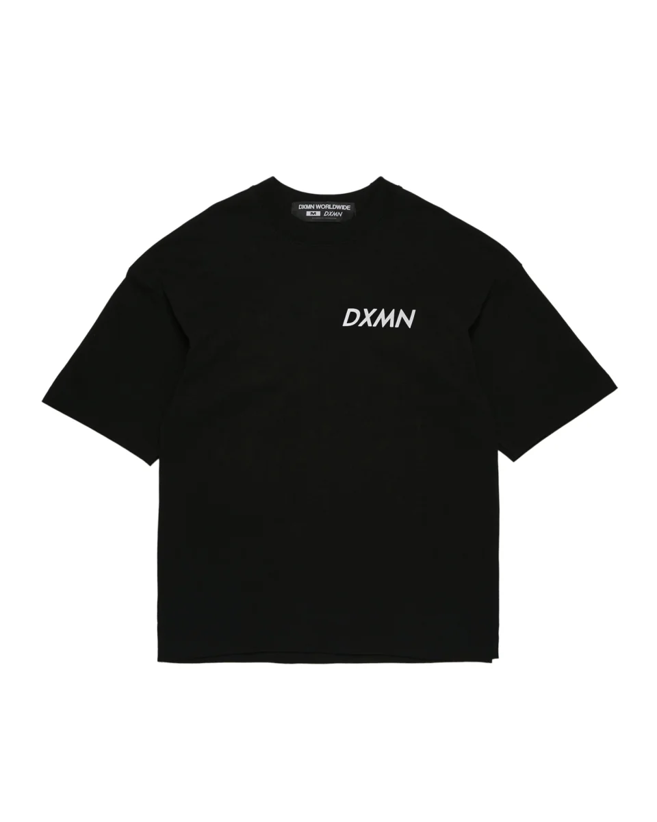Double Logo Oversized Tee (Black)