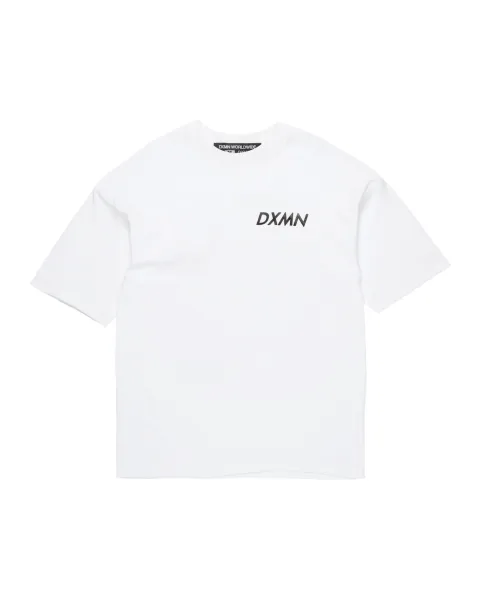 Double Logo Oversized Tee (White)