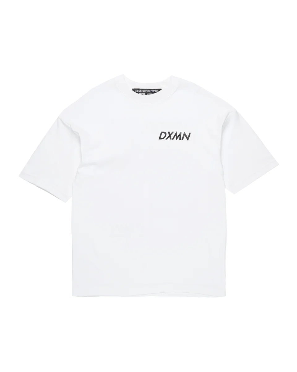Double Logo Oversized Tee (White)