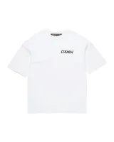 Double Logo Oversized Tee (White) 1