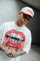 DXMN Clothing ”DXMN Chrome Kiss“ Oversized Tee (White) 4