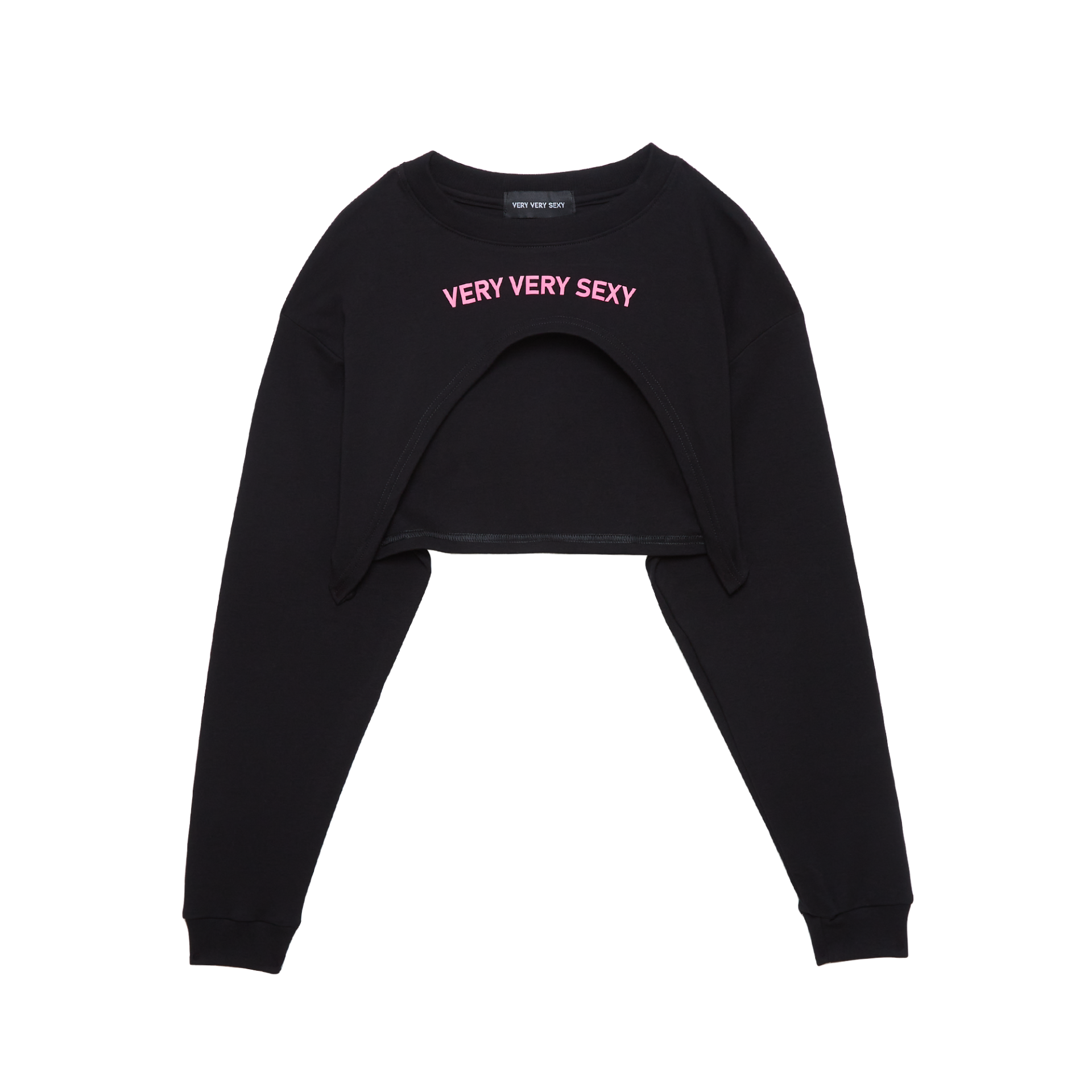HIGH CROP TOP L/S