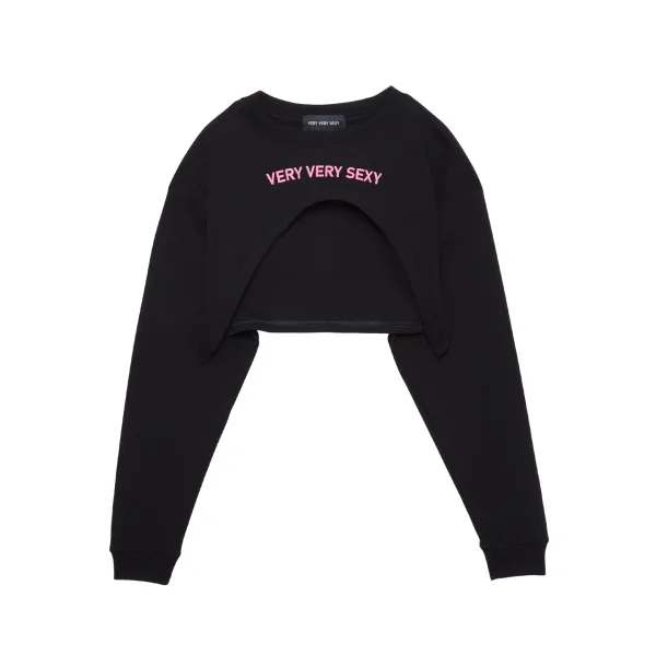 HIGH CROP TOP L/S