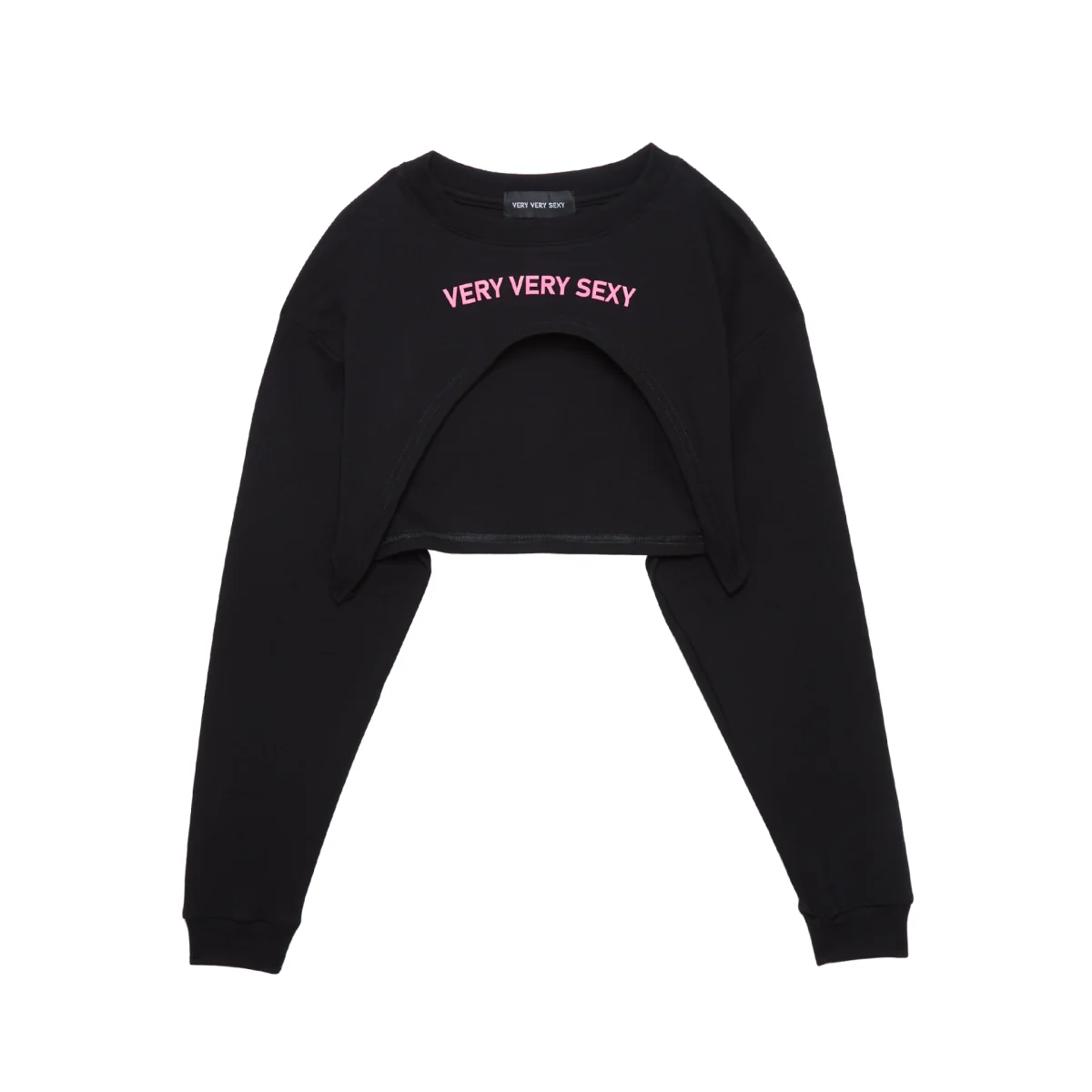 HIGH CROP TOP L/S